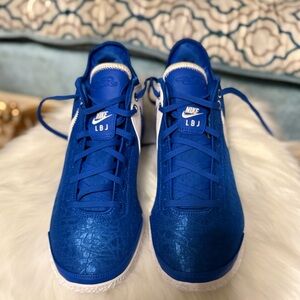 Stunning Blue Nike LBJ Basketball Shoes - Game-Ready Style!